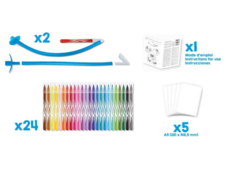 Maped Creativ Kit feutre aérographe BLOW PEN Art, 32 pièces