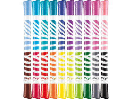 Maped Feutre double pointe DUO COLOR'PEPS, étui de 10