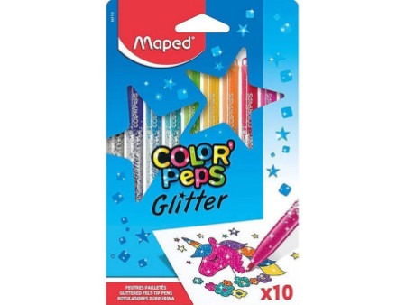 Maped Feutre pailleté COLOR'PEPS, étui carton de 10