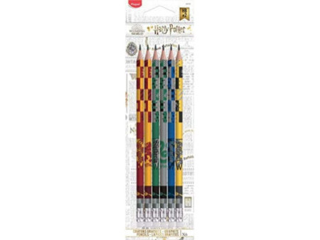 Maped Crayon à papier HARRY POTTER, avec gomme, blister de 6