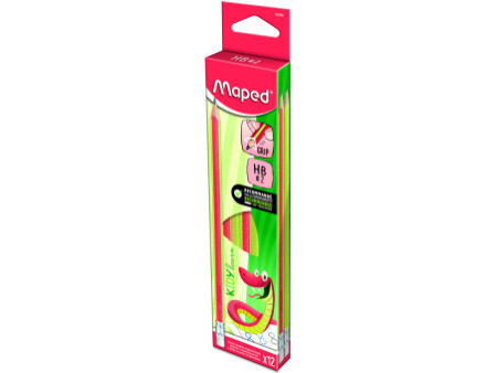 Maped Crayon d'apprentissage Kidy learn, avec gomme, HB