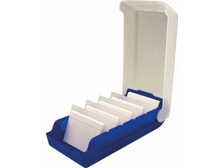 helit Boîte à fiches éducatives 'the beebox' A8, bleu