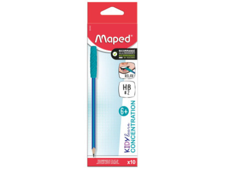 Maped Crayon à papier KIDY learn CONCENTRATION avec embout