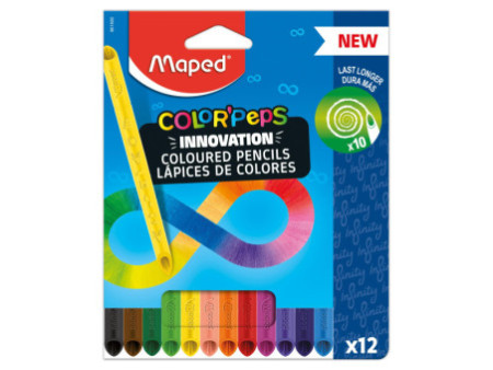 Maped Crayon de couleur COLOR'PEPS INFINITY, pochette de 12
