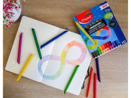 Maped Crayon de couleur COLOR'PEPS INFINITY, pochette de 12