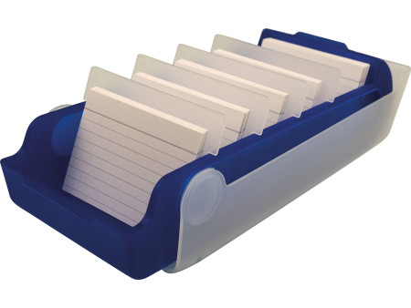 helit Boîte à fiches éducatives 'the beebox' A7, bleu