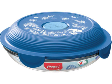 Maped PICNIK Assiette micro-ondes CONCEPT CYANTOTYPE, verre