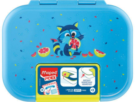 Maped PICNIK Boîte repas MINIZ Raton laveur, 0,9 litre