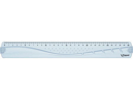 Maped Kit de géométrie pour gauchers, 4 pièces, transparent