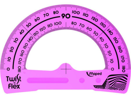 Maped Kit de géometrie Twist'n Flex, 4 pièces, assorti