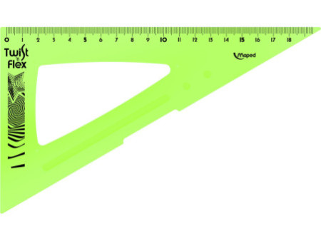 Maped Kit de géometrie Twist'n Flex, 4 pièces, assorti
