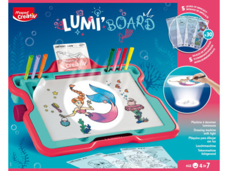 Maped Creativ Machine à dessiner lumineuse LUMI BOARD SIRENE