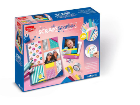 Maped Creativ Coffret Scrapbooking, 50 pièces, blanc