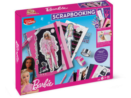 Maped Creativ Coffret Scrapbooking Barbie, 55 pièces
