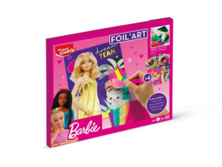 Maped Creativ Kit créatif FOIL ART Barbie, 18 pièces