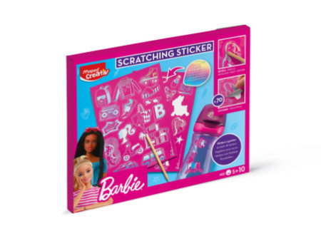 Maped Creativ Sticker à gratter SCRATCHING STICKER Barbie