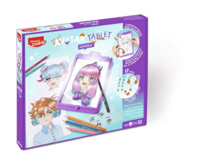 Maped Creativ Tablette lumineuse à dessiner AVATAR MANGA