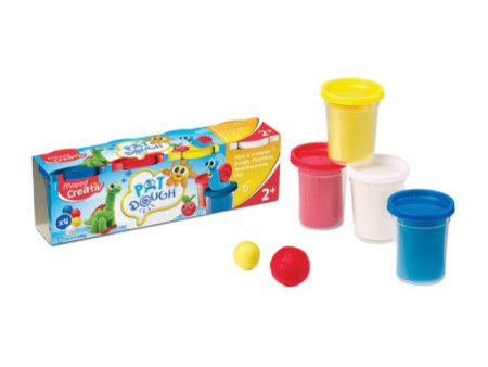 Maped Creativ Pâte à modeler, 4 couleurs standard, 456 g