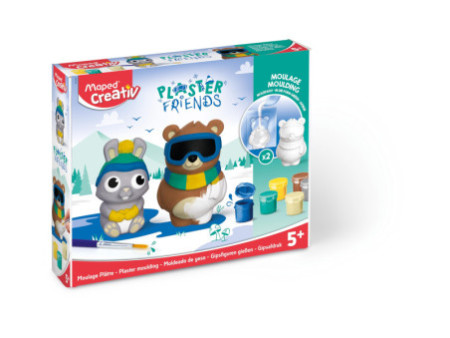 Maped Creativ Kit de moulage PLASTER FRIENDS 'WINTER'
