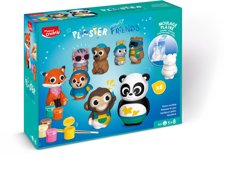 Maped Creativ Kit Moulage plâtre PLASTER FRIENDS maxi