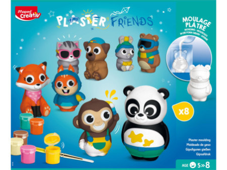 Maped Creativ Kit Moulage plâtre PLASTER FRIENDS maxi