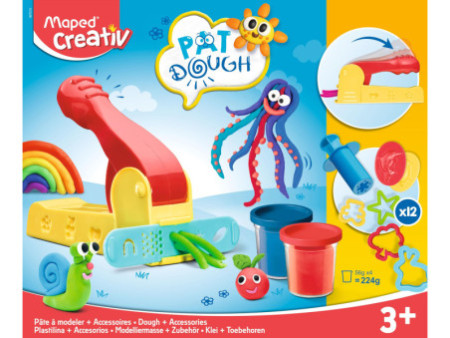 Maped Creativ Kit de pâte à modeler, presse & accessoires