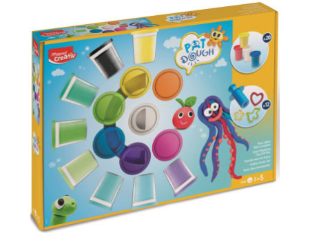 Maped Creativ Kit de pâte à modeler, 32 pièces, maxi coffret