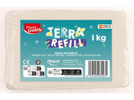 Maped Creativ Recharge d'argile pour tour de poterie, 1 kg