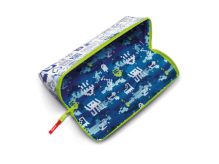 Maped Trousse à ouverture XXL PATTERN 'PIXEL', bleu