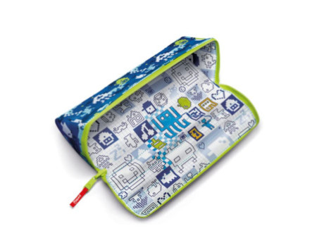 Maped Trousse à ouverture XXL PATTERN 'PIXEL', bleu