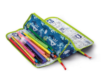 Maped Trousse double XXL FANCY 'BLUE PIXEL'