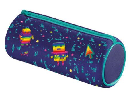Maped Trousse ronde PIXEL PARTY, bleu