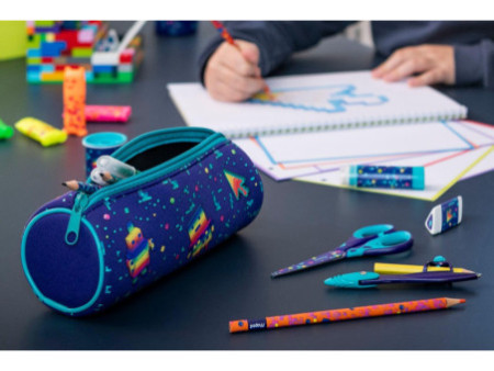 Maped Trousse ronde PIXEL PARTY, bleu