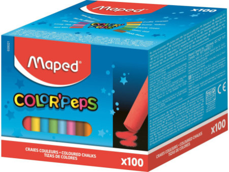 Maped Craie pour tableau COLOR'PEPS, rond, assorti