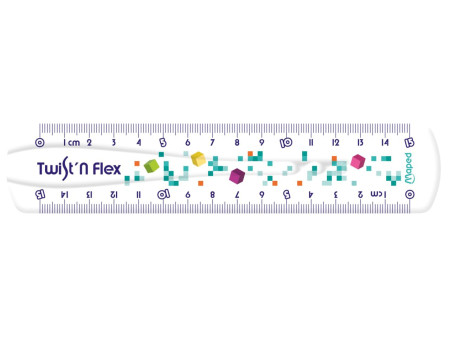Maped Kit de géometrie Twist'n Flex PIXEL PARTY, 3 pièces