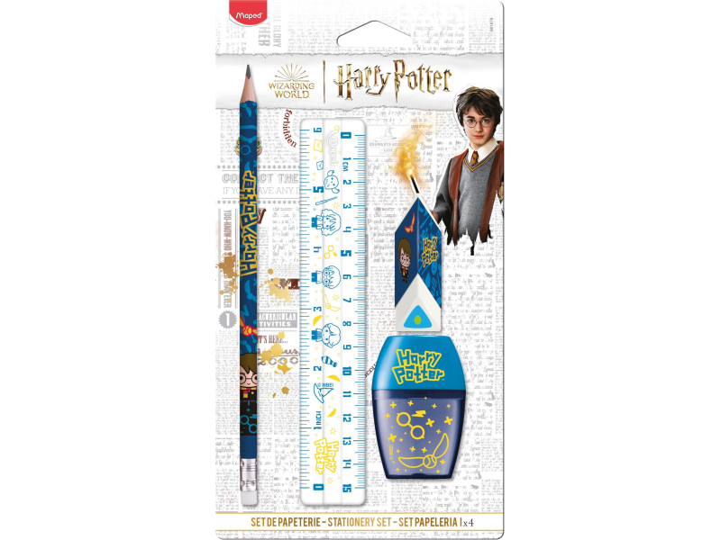 Maped Kit d'écriture HARRY POTTER KIDS, 4 pièces, blister