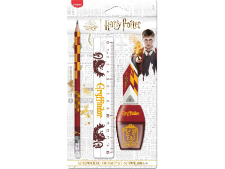 Maped Kit d'écriture HARRY POTTER GRYFFONDOR, 4 pièces