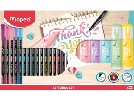 Maped Kit de calligraphie, 22 pièces