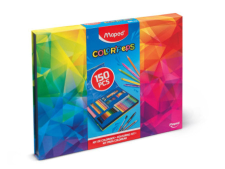 Maped Kit de dessin COLOR'PEPS, 150 pièces, boîte carton