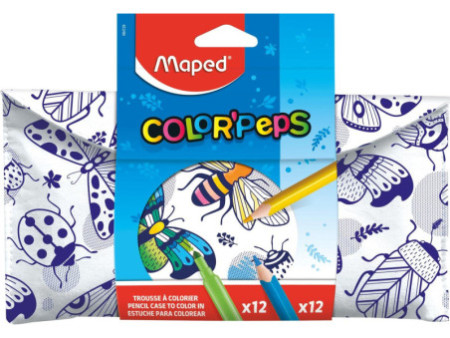 Maped Trousse à colorier avec feutres & crayons de couleur