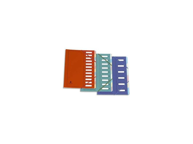 extendos Trieur à élastique 237, 12 compartiments, rouge