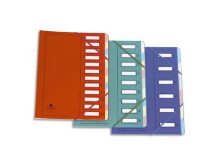 extendos Trieur à élastique série 237, 9 touches, rouge