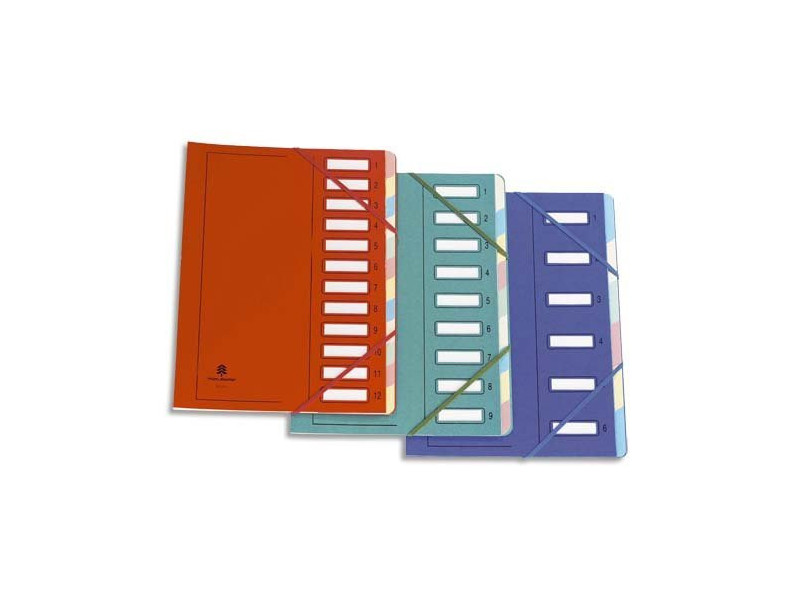 extendos Trieur à élastique série 237, 9 touches, rouge