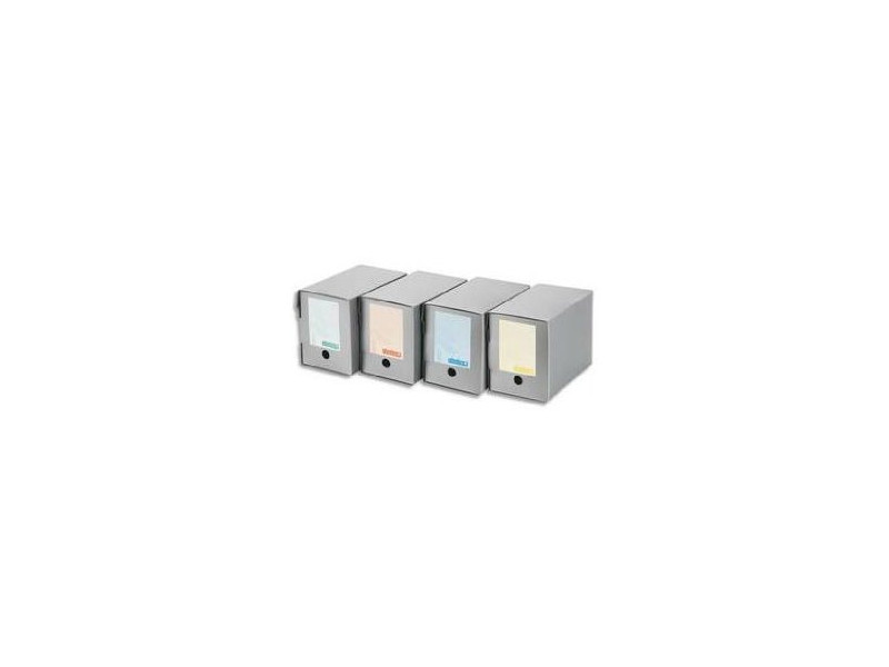 Extendos Boîte d'archives en polypropylène alvéolé, gris