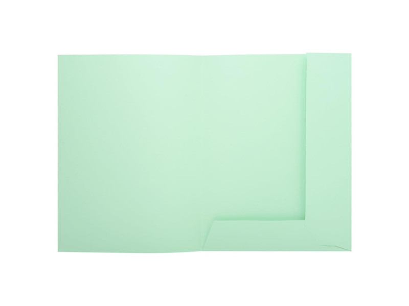 EXACOMPTA Chemise SUPER 250, A4, avec 2 rabats, vert clair
