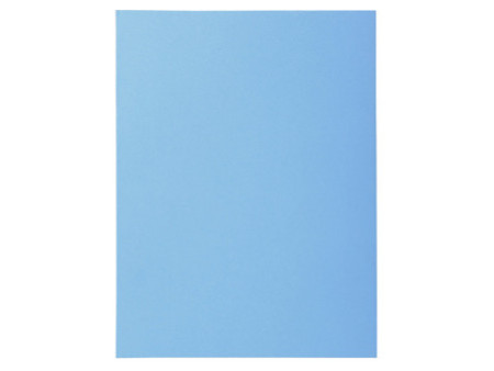 EXACOMPTA Chemises SUPER 250, A4, avec 2 rabats, bleu