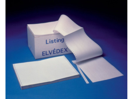 ELVE Papier listing, en continu 240 mm x 11' (27,94 cm)