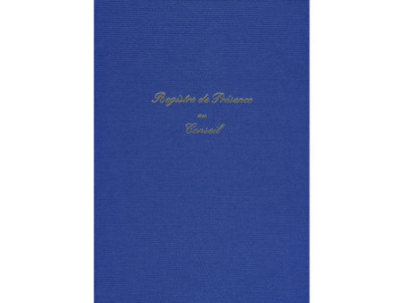 ELVE Registre 'Présence au conseil', 104 pages, 297 x 210 mm