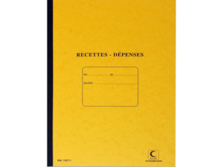 ELVE Piqûre 'Recettes/Dépenses', 80 pages, 297 x 210 mm