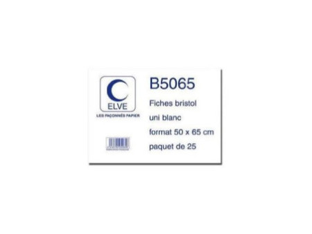 ELVE Fiches bristol, uni, 500 x 650 mm, 25 fiches